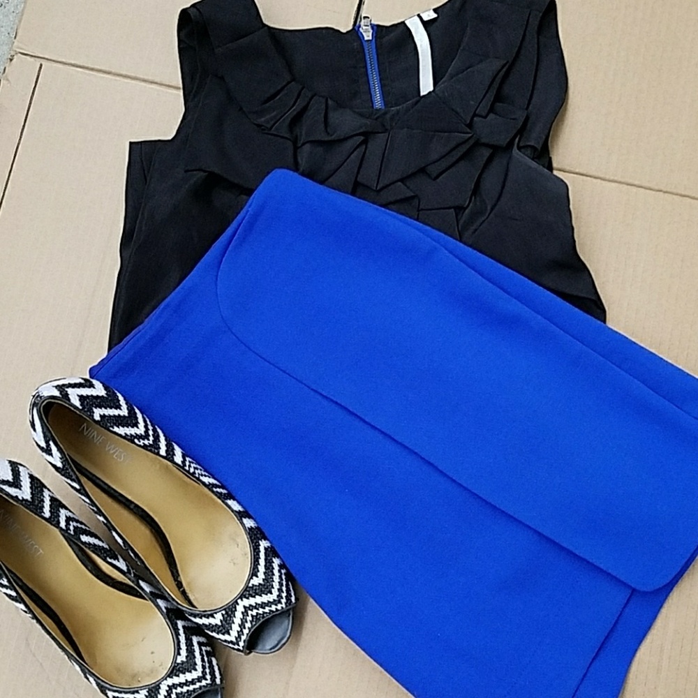 Banana Republic Blue Aline Skirt