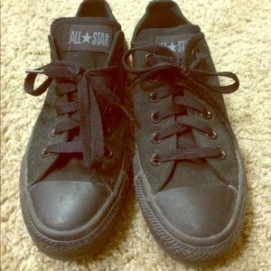 Black converse shoes