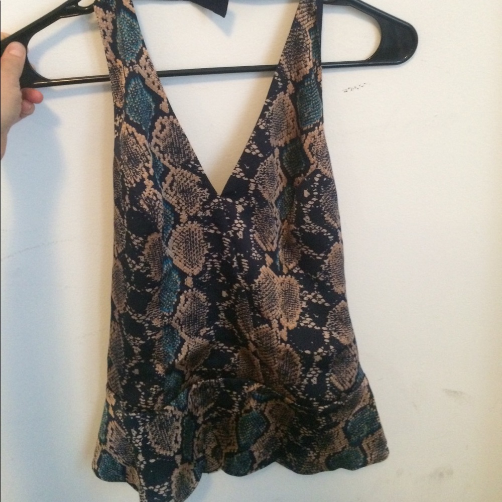 Low Back Silky Halter Top