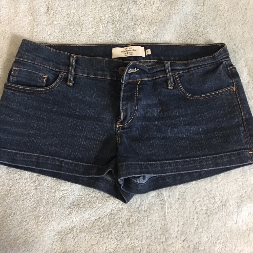 Abercrombie blue jean shorts