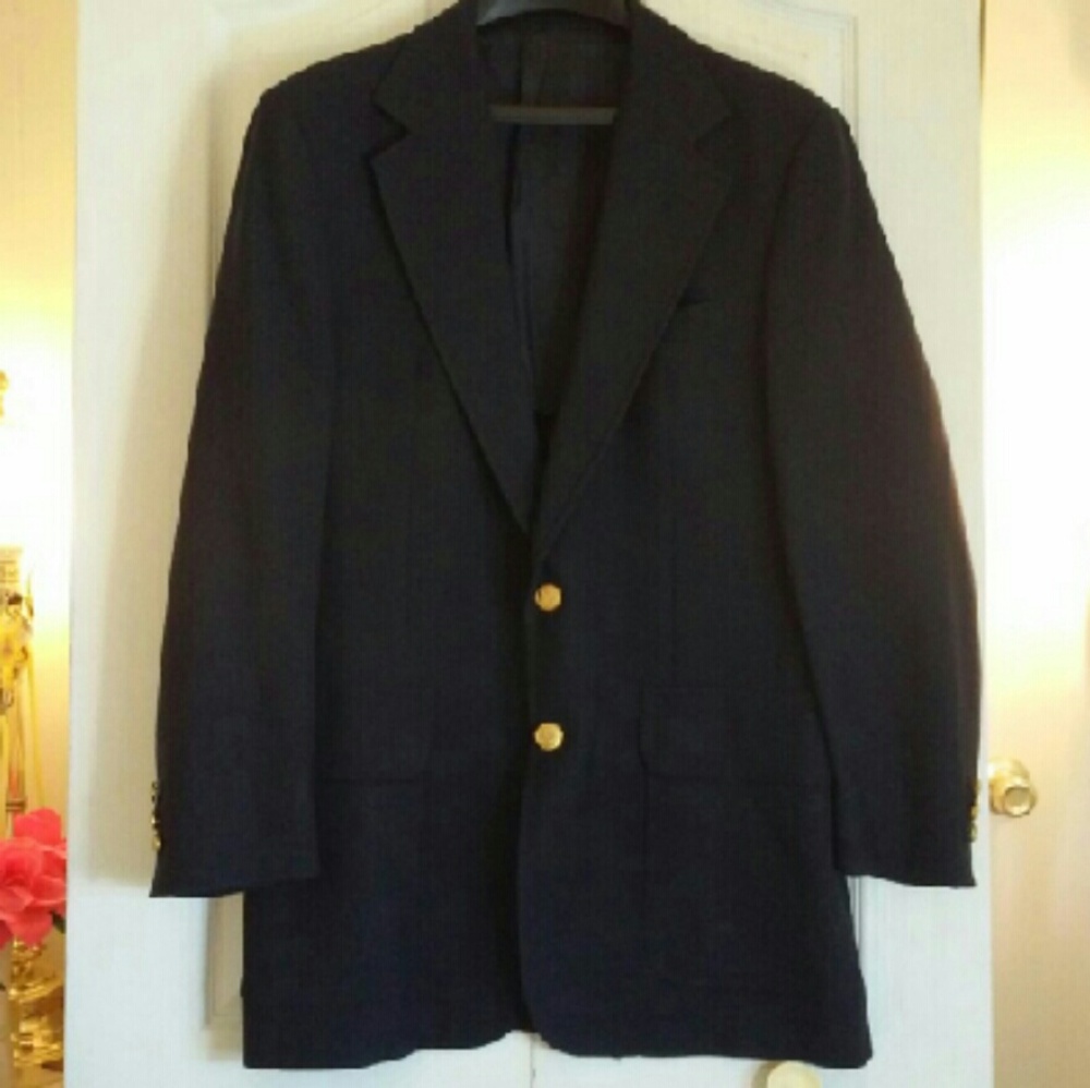 Men's Navy Blue Stanley Blacker Blazer 40L