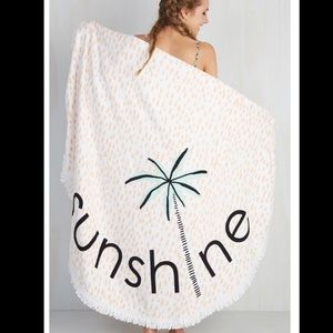 Hot off the press ☀️round beach throw ! Must have
