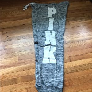 Pink jogger type pants