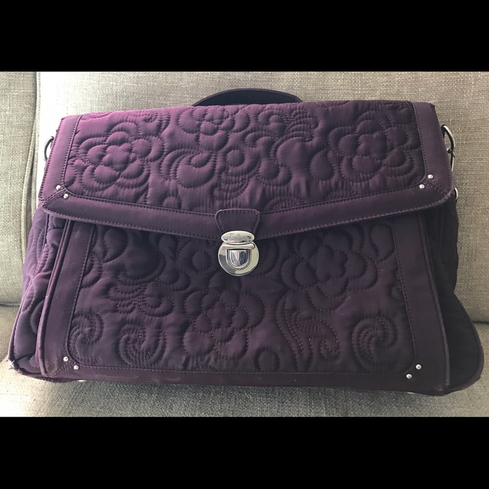 Vera Bradley Plum Crossbody Laptop Bag