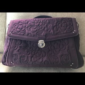 Vera Bradley Plum Crossbody Laptop Bag