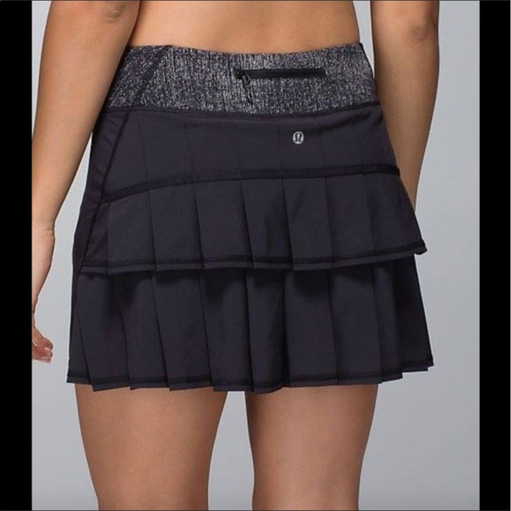NWT lululemon pace setter skirt black burlap 10