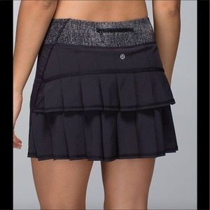 NWT lululemon pace setter skirt black burlap 10