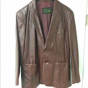Vintage leather blazer