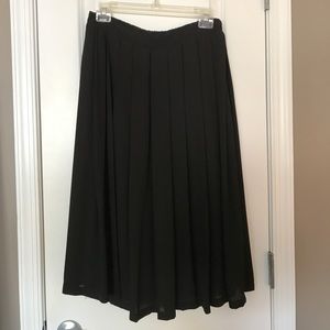 High-waist A-line skirt