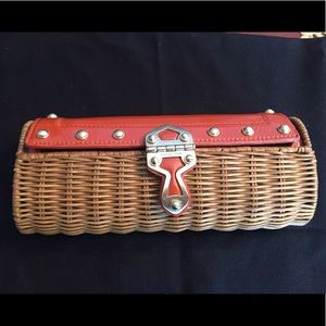 Michael kor's straw clutch