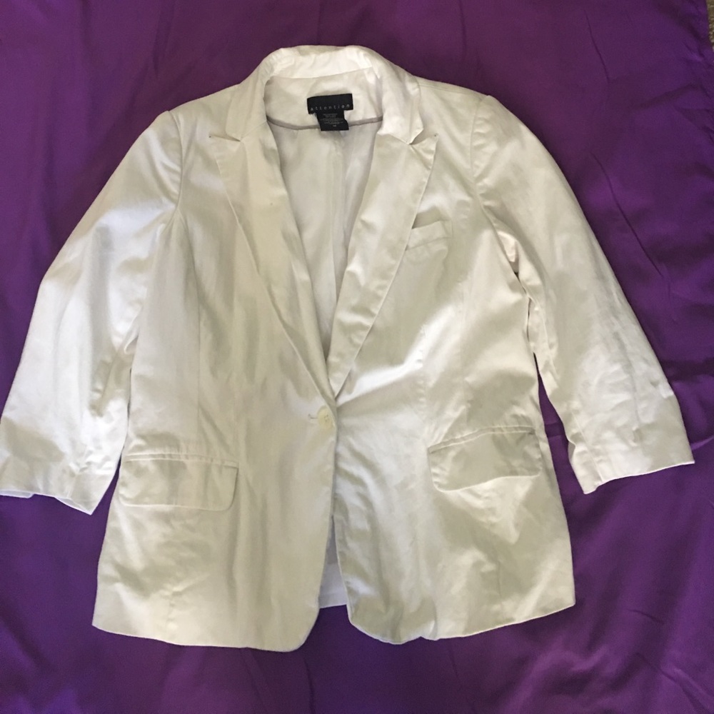 Ladies White Blazer