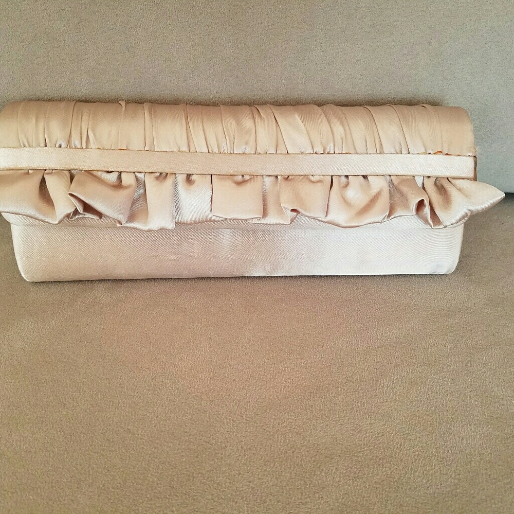 Champagne colored clutch