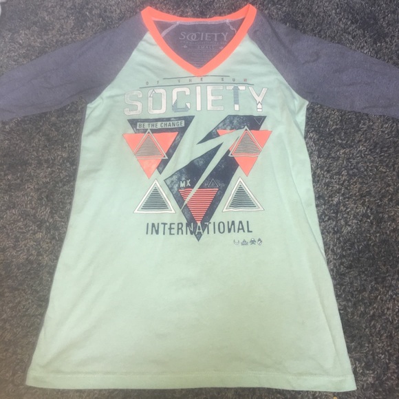 Society 3/4 shirt - Picture 1 of 2