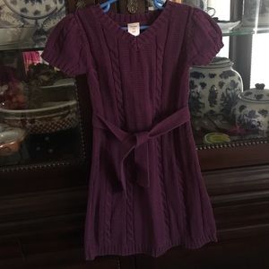 Girls old navy sweater dress deep purple
