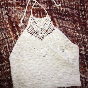 Lace halter top!