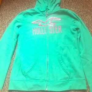 Hollister zip up hoodie size M