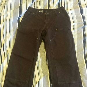 Women's dark brown carhartt pants