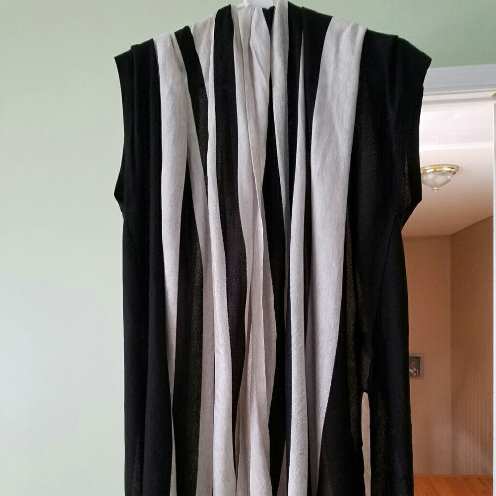 Never worn cream and black shawl