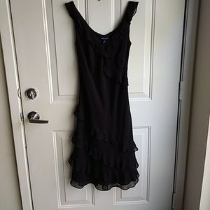 Black silk dress