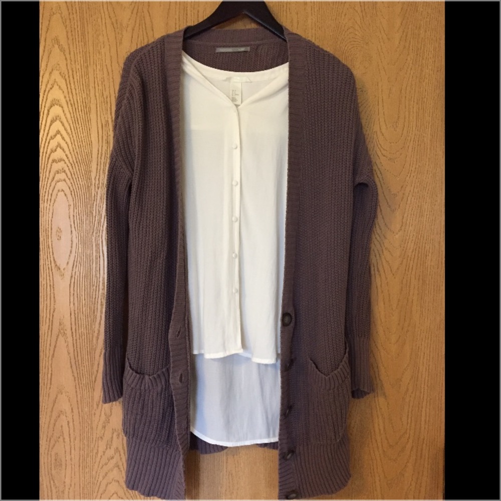 Brown Cardigan Sweater - Rubbish