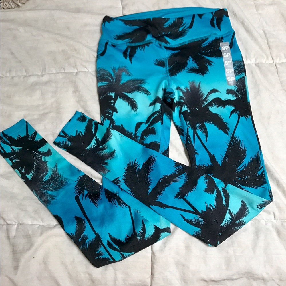 NWT 💕RARE Palm Tree Yoga Leggings💙🌴