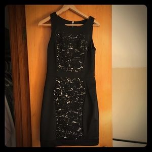 Betsy Johnson black and white cocktail dress