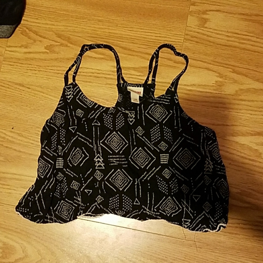 Black crop top
