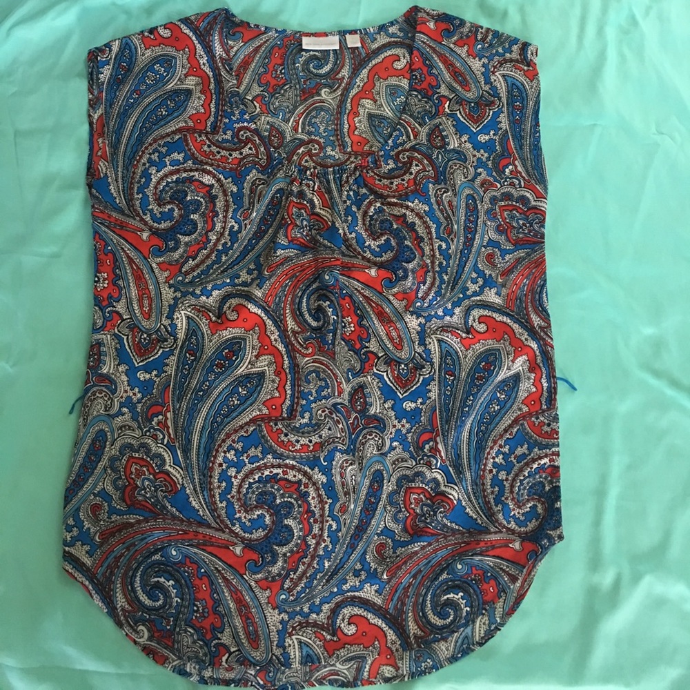 Paisley print top