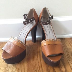 Marc by Marc Jacobs Brown Platform Heels 37.5