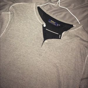 Ralph Lauren Polo Button Up Long Sleeve T-Shirt