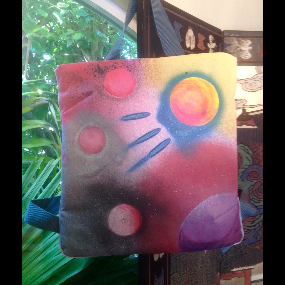 HP💐❤️🎉7/23 Backpack, unique original art, vegan