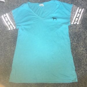 Blue shirt sleeve vs PINK shirt