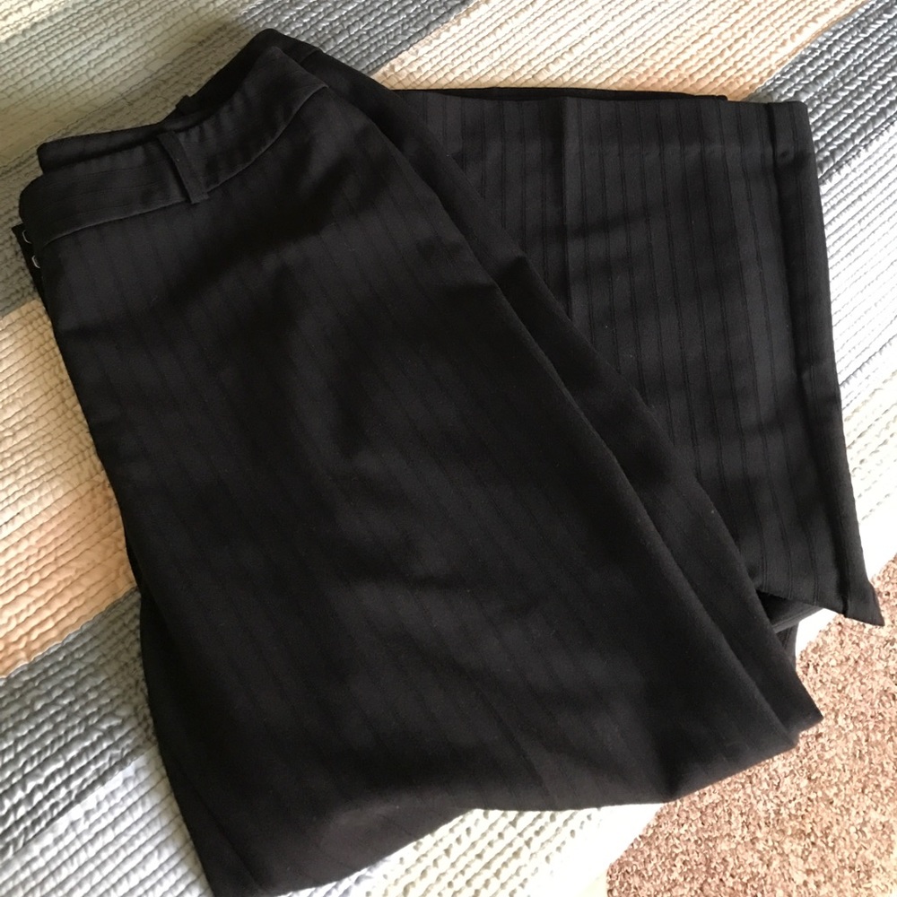 Worthington Curvy Fit Pinstripe Trousers