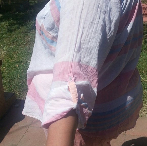 Lane Bryant button down striped shirt - Picture 4 of 4