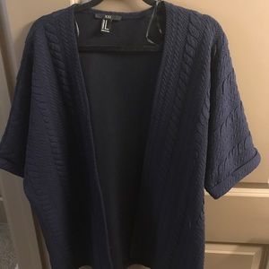 Blue textured Kimono