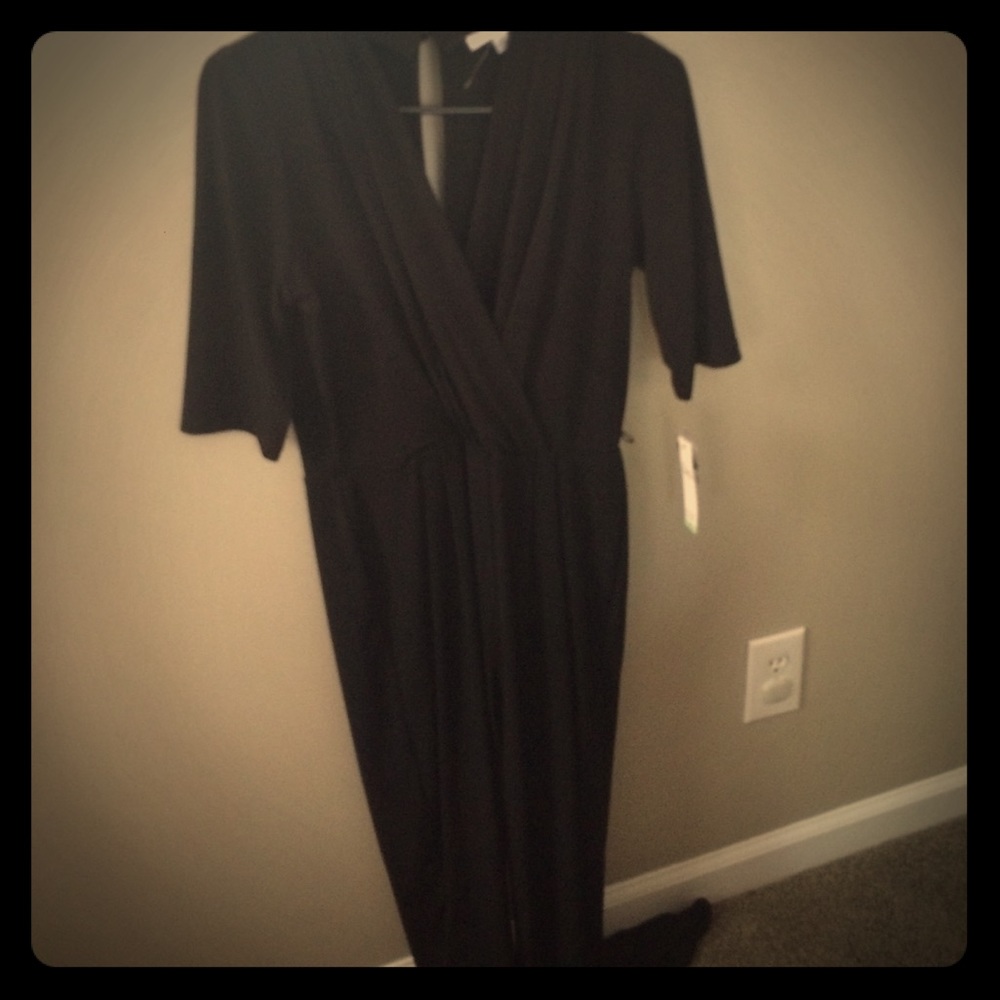 Sandra Darren Black Jumpsuit
