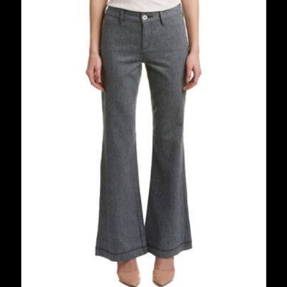 NYDJ Claire Navy Linen Blend Trouser