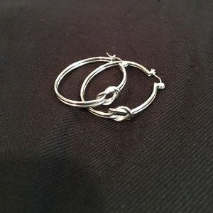 Lia Sophia Knot Hoop Earrings