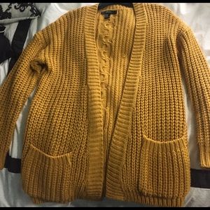 Mustard knit cardigan