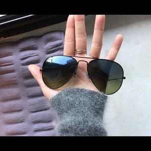 Two tone aviator raybans