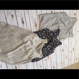 Beautiful silk silver and grey three blouses