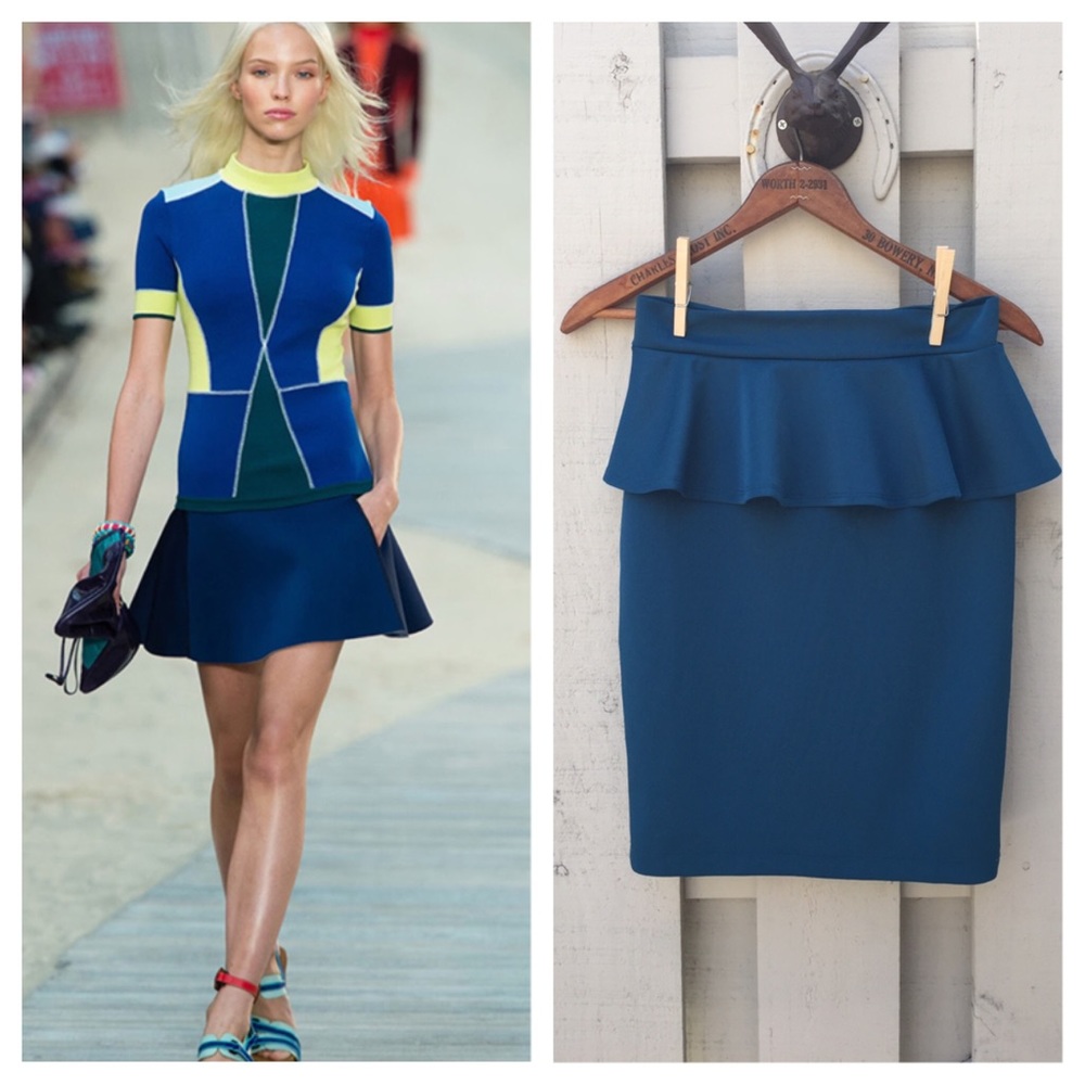 Ruffle Neoprene skirt