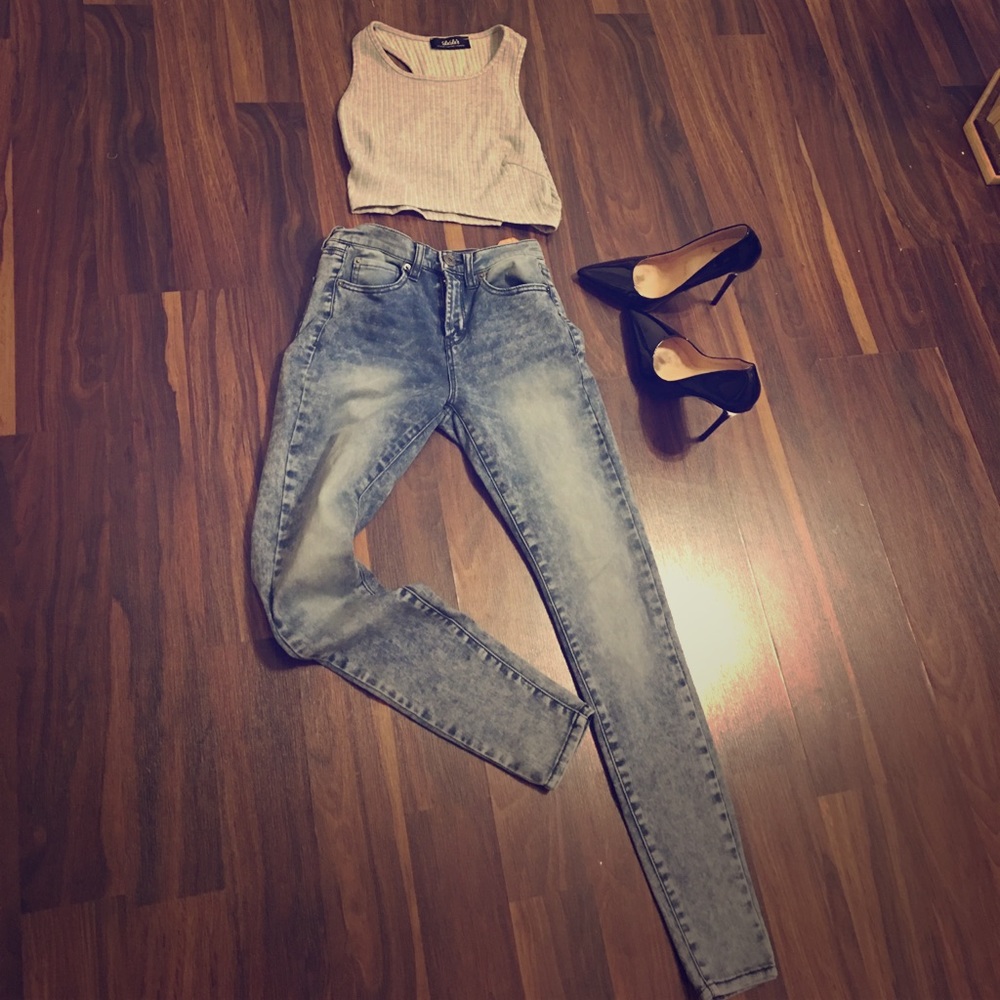 High Rise Skinny Jeans