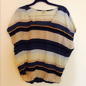 Joie Striped Silk Top