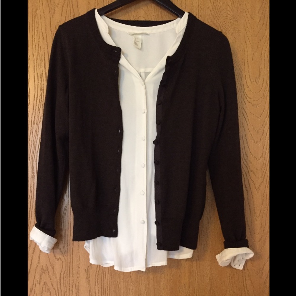 Brown Cardigan Sweater - Banana Republic