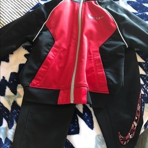 Boys Nike athletic pant and jacket set