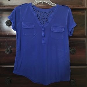 Royal blue shirt