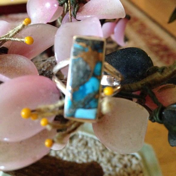 Vintage Jewelry - Vintage 925 Ithaca Peak turquoise ring