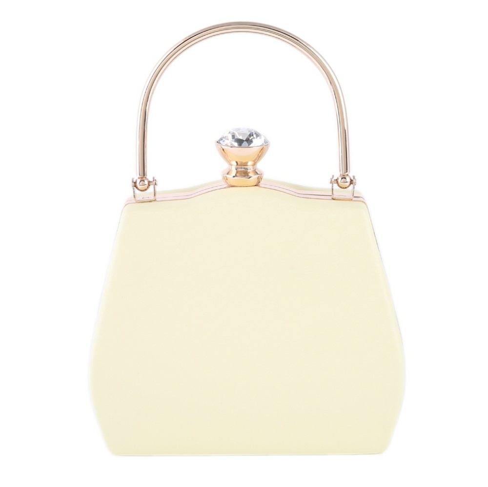 Diamond Clasp Yellow Mini Purse