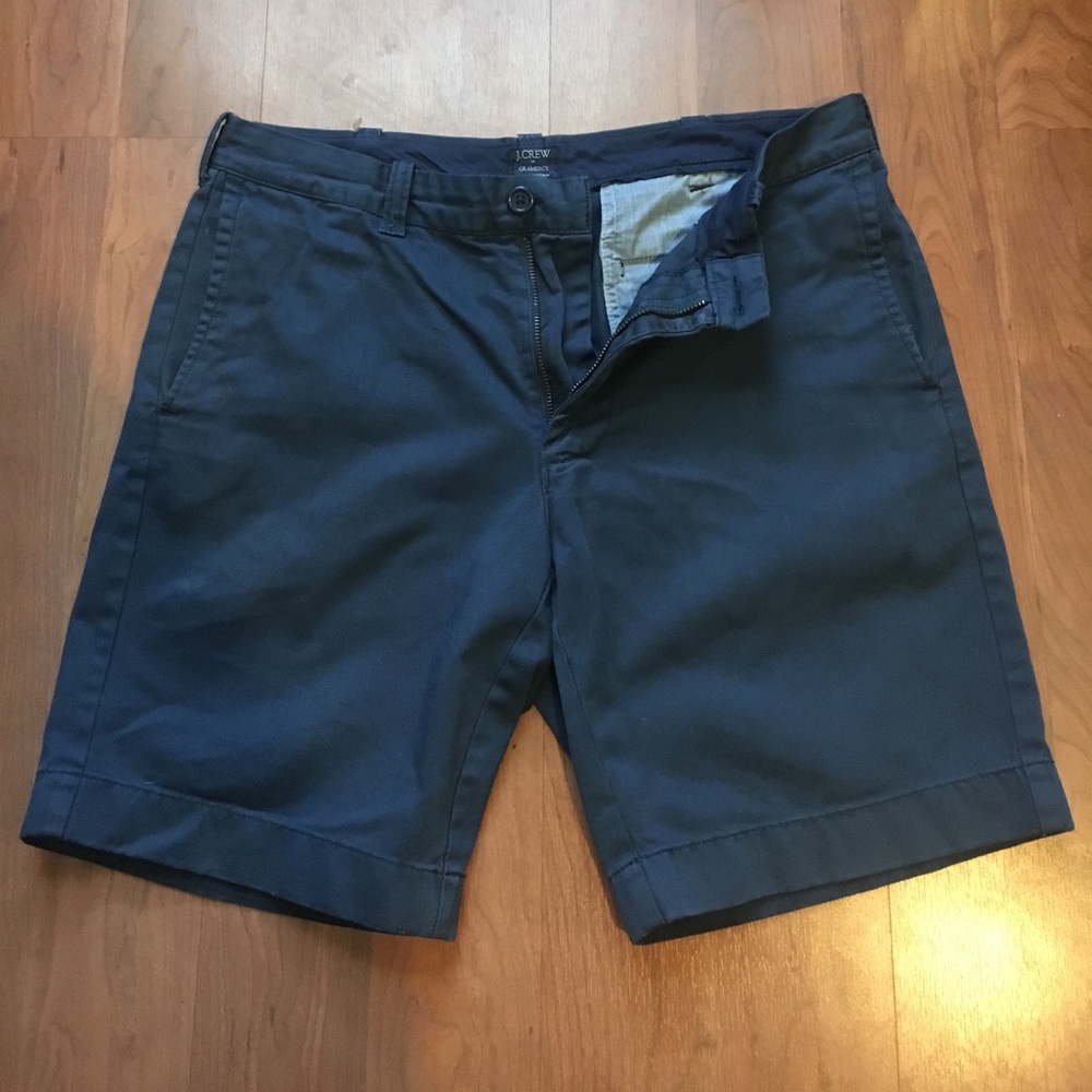 J.crew Navy Blue Gramercy Shorts